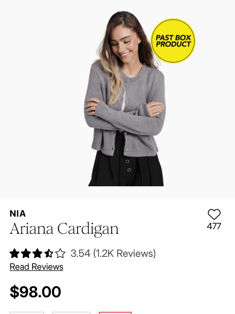 NIA Ariana Cardigan - Gray